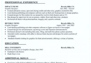 Graphic Designer Fresher Resume format Sample Resume for Graphic Designer Airexpresscarrier Com