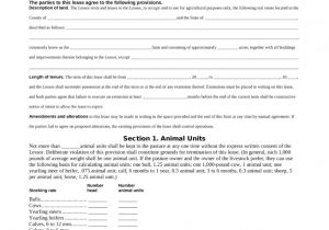 Grazing Contract Template Free Pasture Grazing Rental Lease Agreement Template