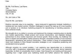 Great Marketing Cover Letters Marketing Cover Letter Example Sample