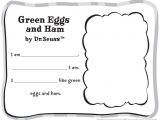 Green Eggs and Ham Template Free Dr Seuss Green Eggs and Ham Classroom Activity