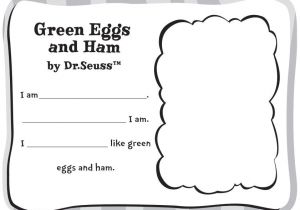 Green Eggs and Ham Template Free Dr Seuss Green Eggs and Ham Classroom Activity
