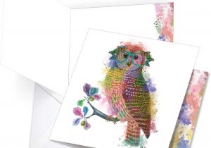 Greeting Banana Greeting Card Banana Big Happy Birthday Card Funky Rainbow Wildlife Owl Card From Us Square top Animal Greeting Card with Envelope 8 25 X 9 75 Inch Notecard with