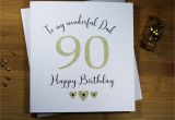 Greeting Birthday Card for Husband Wonderful Dad Card Happy Birthday Card 90th Birthday