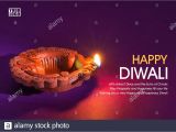 Greeting Card About Happy Diwali Greetings Card Design Clay Diya Lamps Lit During Diwali