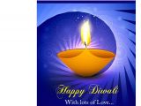 Greeting Card About Happy Diwali Happy Diwali with Lots Of Love Greeting Card