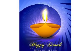 Greeting Card About Happy Diwali Happy Diwali with Lots Of Love Greeting Card