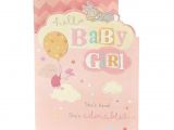 Greeting Card Baby Girl Born Disney Winnie the Pooh and Thumper Congratulations New Baby Girl Card