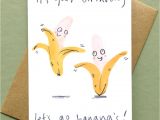 Greeting Card Banana Greeting Card Banana Let S Go Bananas Birthday Card