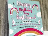 Greeting Card Birthday for Best Friend Bestfriend Sign Friendship Gift Funny Birthday Card Novelty Gift