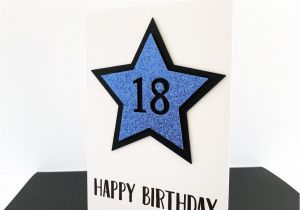 Greeting Card Birthday with Name Handmade 18th Birthday Card for Him In 2020 with Images