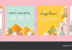 Greeting Card Dalam Bahasa Inggris Passover Greeting Car Set Seder Pesach Invitation Greeting