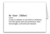 Greeting Card Definition and Example the Definition Of A Father Best Dad In the World Card