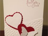 Greeting Card for Anniversary Handmade Valentines Day Stampin Up Card Valentines Day Stampin