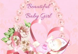 Greeting Card for Baby Born Baby Girl Congratulations In 2020 Congratulations Baby Girl