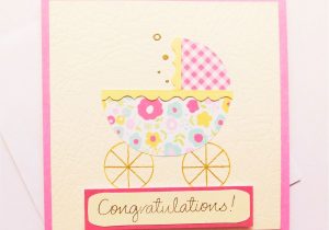 Greeting Card for New Born Baby New Baby Congratulations Card Handmade Baby Girl Welcome
