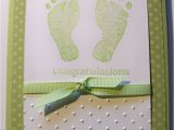 Greeting Card for New Born Baby Stampin Up Baby Prints with Images Baby Cards Handmade