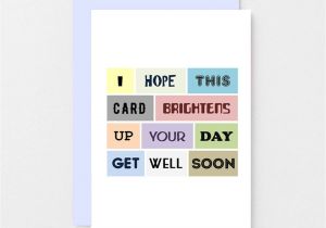 Greeting Card Get Well soon Get Well soon Card Sweet Feel Better soon Card Get Well