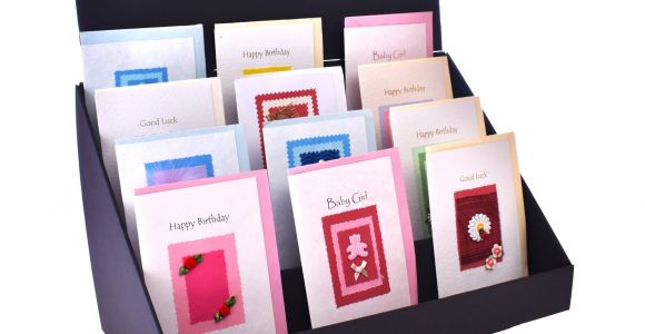Greeting Card Holder for Wall 4 Tier Cardboard Greeting Card Display Stand Standstore