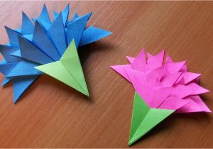 Greeting Card Ideas for Kids Papercraft origami Flowers How to Make Easy Paper Flowers