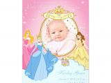 Greeting Card New Baby Born Disney Princess Birth Announcement with Images Princess