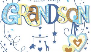 Greeting Card New Born Baby Boy New Baby Grandson Congratulations Greeting Card Cards