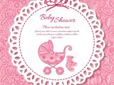 Greeting Card New Born Baby Girl Baby Shower Greeting Card for Baby Girl Seamless Pattern Baby