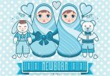 Greeting Card New Born Baby Girl Newborn Little Baby Matryoshka Greeting Card Best for