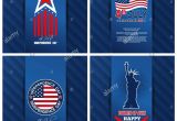 Greeting Card On Independence Day Greeting Cards Set for the United States Independence Day