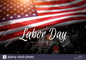 Greeting Card On Independence Day Usa Labor Day Greeting Card with American Flag Background