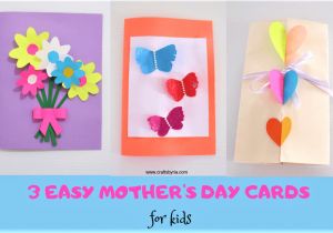 Greeting Card On Mother Day Handmade 3 Easy and Beautiful Mothers Day Cards for Kids Mothers