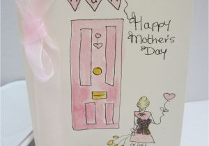 Greeting Card On Mother Day Handmade Watercolour Card Mum Card Mothers Day Card Mothers Day