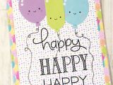 Greeting Card On Teachers Day Birthday Card Lawn Fawn Happy Happy Happy Doodlebug