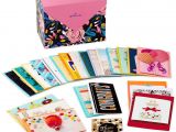 Greeting Card organizer Box with Dividers assorted Cards for All Occasions In Floral organizer Box Box Of 24