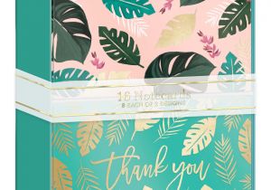 Greeting Card organizer Box with Dividers Lady Jayne Duo Note Cards with Envelopes 3 12 X 5 Tropical