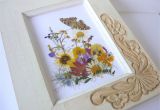 Greeting Card Using Dry Leaves Wedding Art Frame Pressed Flower Frame with Woodcarving