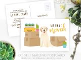 Greeting for New Home Card Printed Dog Owner Moving Announcement Postcard Labrador