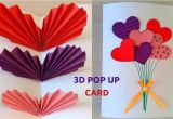 Greeting Greeting Card Kaise Banaye Making Diy How to Make Easy Pop Up Card Heart Balloon