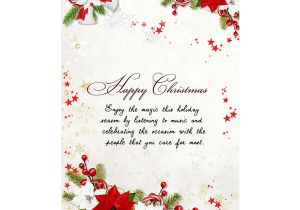Greeting In A Christmas Card Happy Christmas Greeting Card