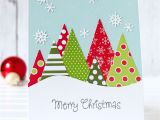 Greeting In A Christmas Card Taylored Expressions Cas Patterned Paper Christmas forest