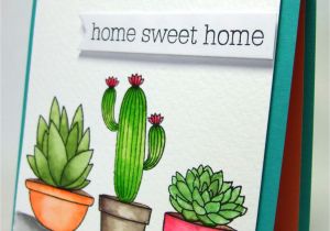 Greeting In New Home Card Mft Sweet Succulents with Images Cards Greeting Cards