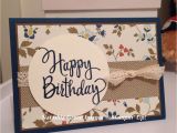 Greeting Music Card for Birthday Stylized Birthday Comfort Cafe Dsp Stampin Up