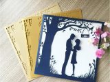 Greeting On A Confirmation Card Luxury Blue Lovers Meet Under the Big Tree Wedding