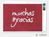 Greeting On Thank You Card Muchas Gracias Red Carpet Thank You Cards Quotes