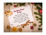 Greeting Words for Christmas Card Christmas Prayer for You May the God Of Hope Postcard