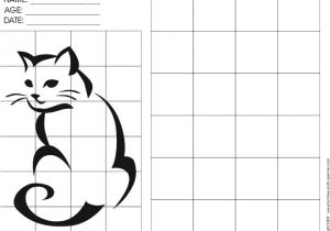 Grid Drawings Templates 95 Best Images About Grid Art On Pinterest Cat Outline
