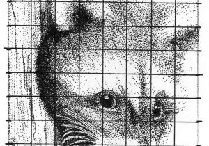 Grid Drawings Templates Pointillism Drawing Grid Method Art Lesson