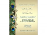 Griha Pravesh Invitation Card Background Emerald Green and Gold Peacock Wedding Invitation Zazzle