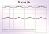 Groceries List Template 28 Free Printable Grocery List Templates Kitty Baby Love