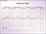 Groceries List Template 28 Free Printable Grocery List Templates Kitty Baby Love