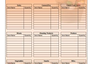 Grocery List Template for Mac 10 Free Printable Grocery List Templates Sample Templates